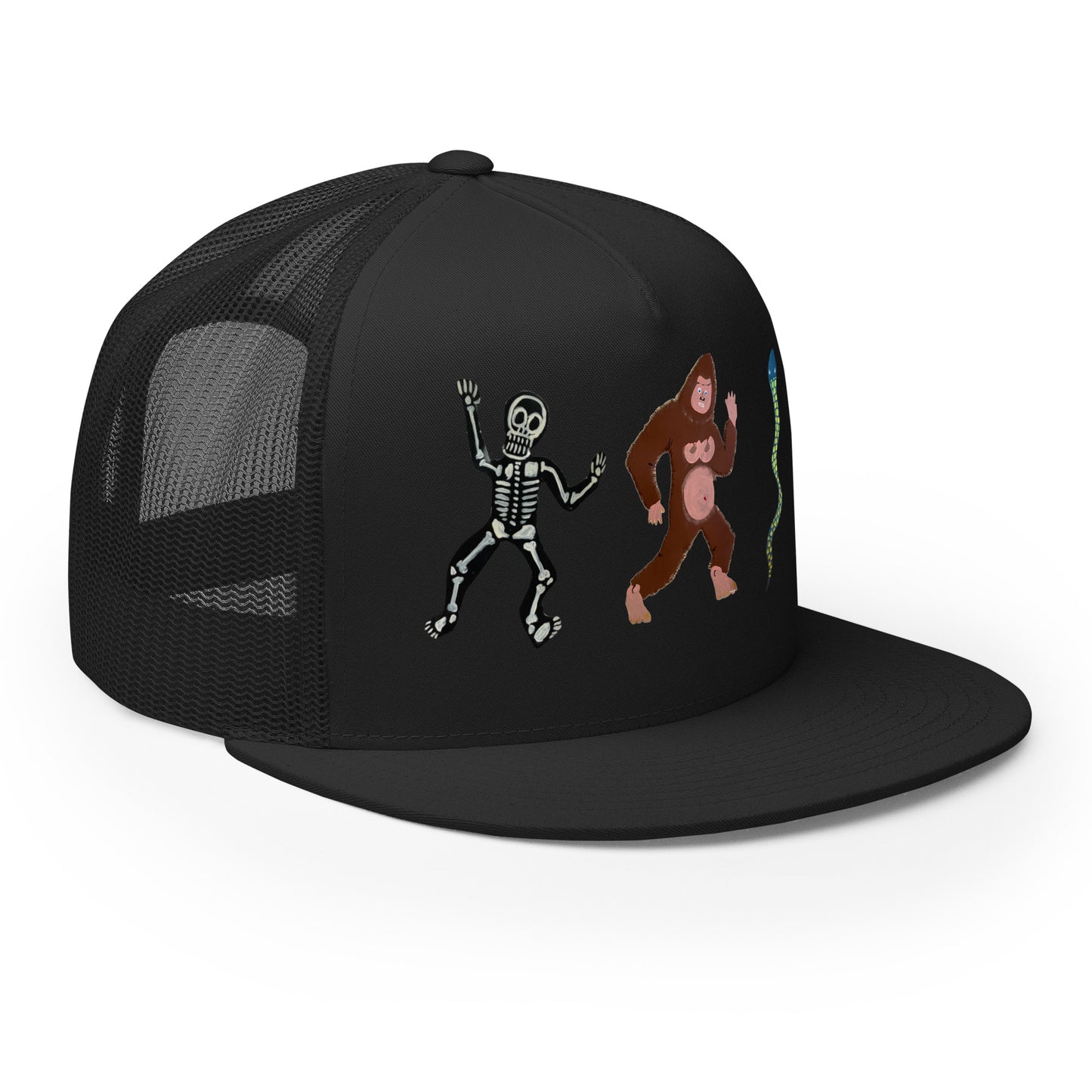 See Ya', Skeleton, Snake Trucker Cap