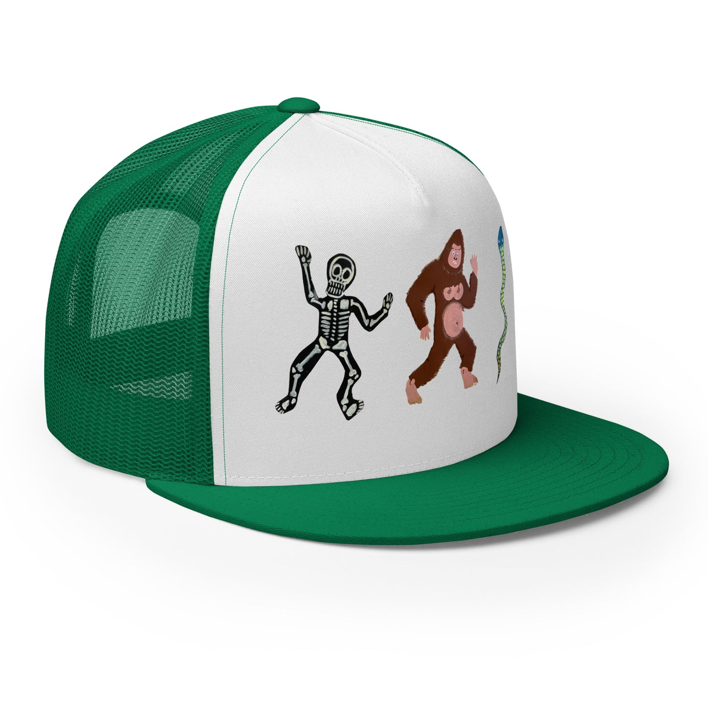 See Ya', Skeleton, Snake Trucker Cap