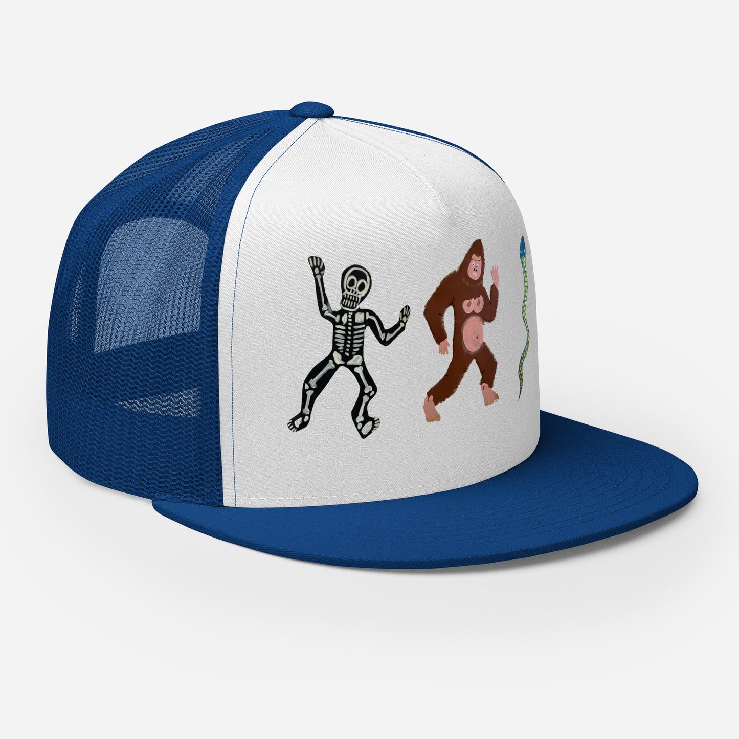 See Ya', Skeleton, Snake Trucker Cap