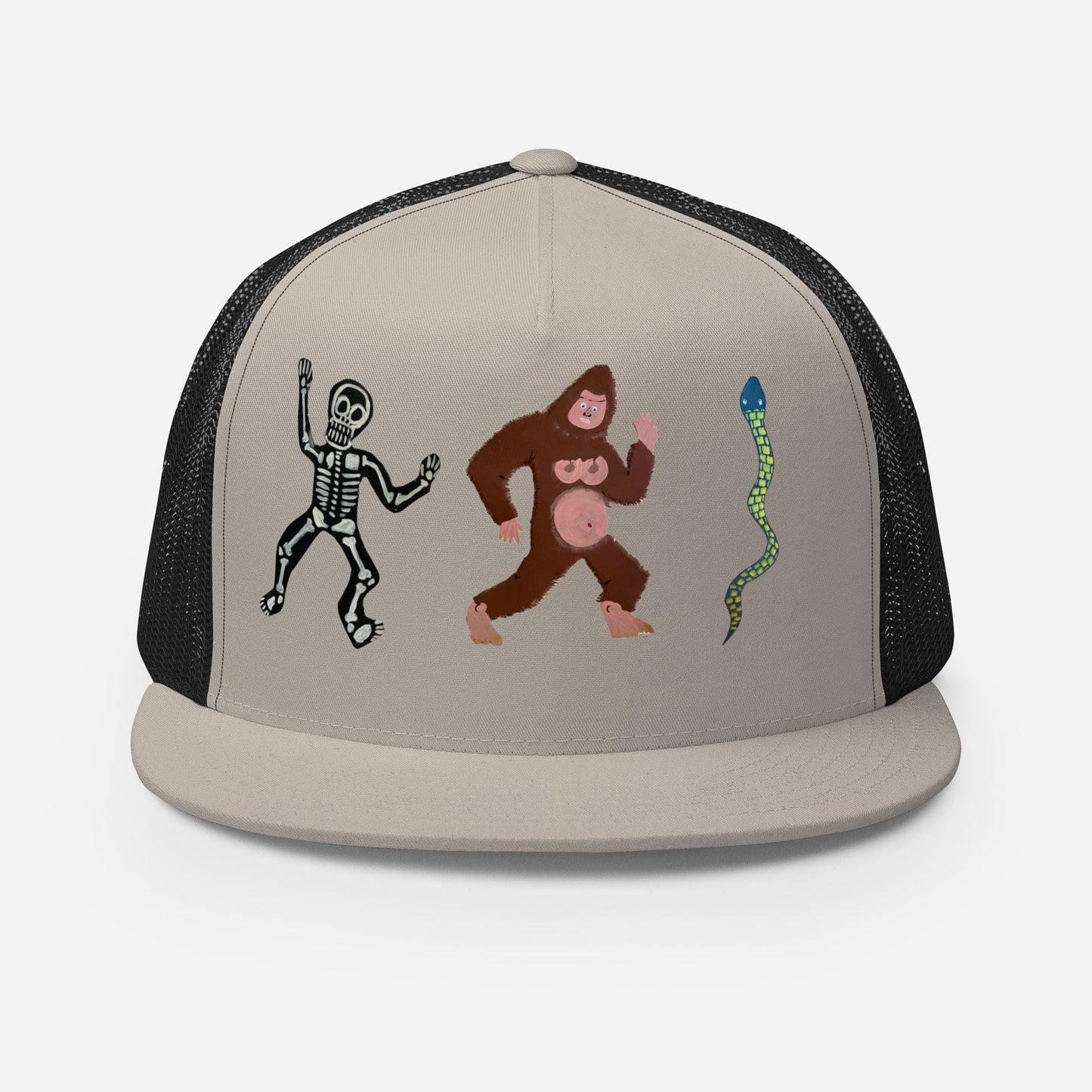 See Ya', Skeleton, Snake Trucker Cap