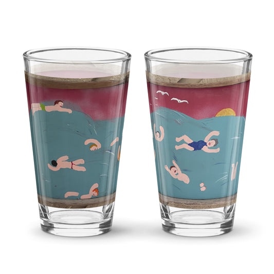 public swim pint glass